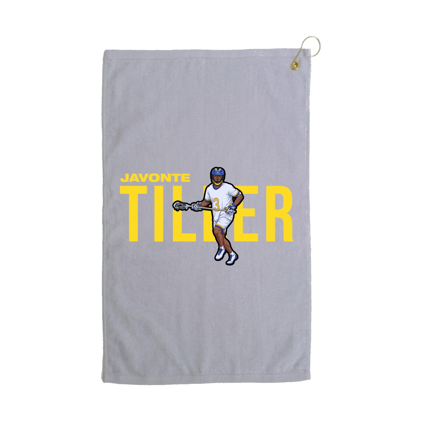 Golf Towel — Player Name in Grey