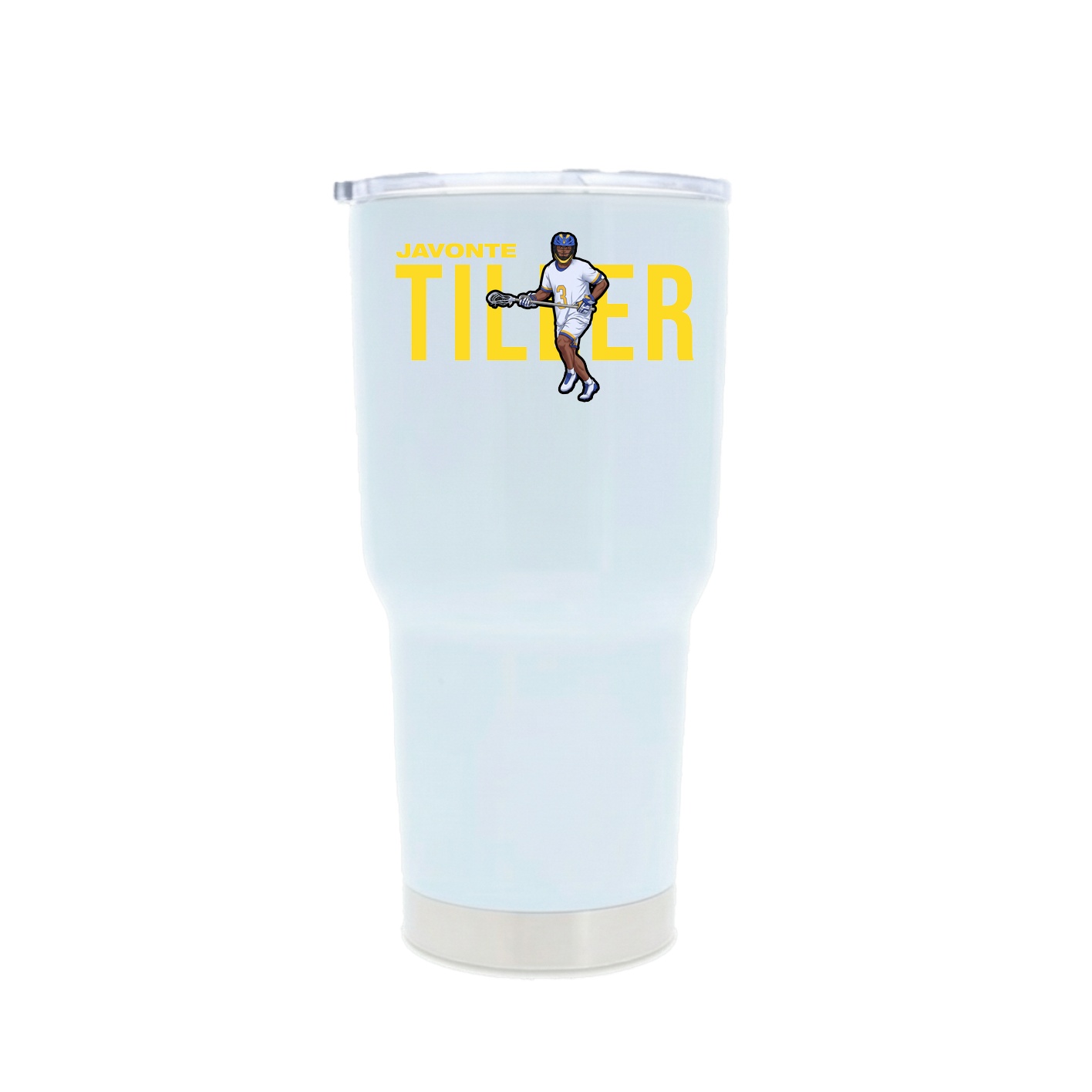 30oz Stainless Steel Tumbler — Player Name in White