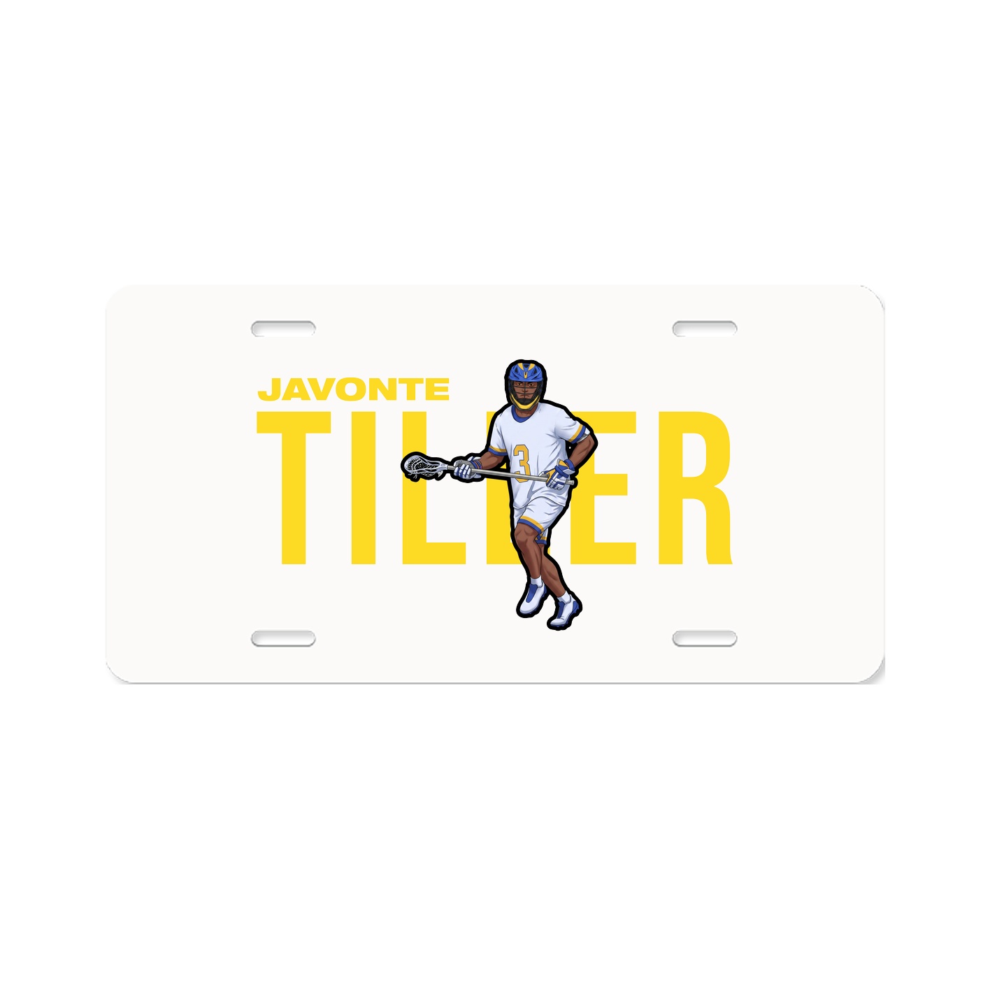 License Plate — Player Name in Classic