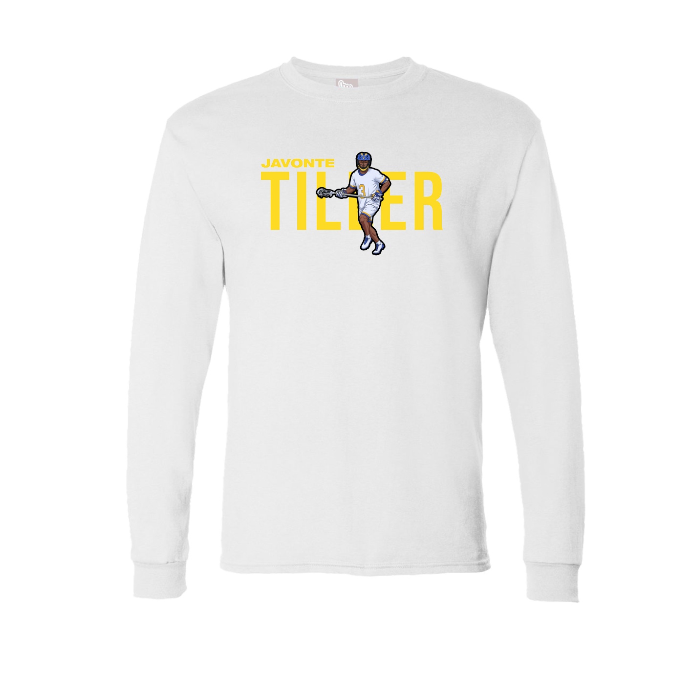 Long Sleeve Tee — Player Name in White