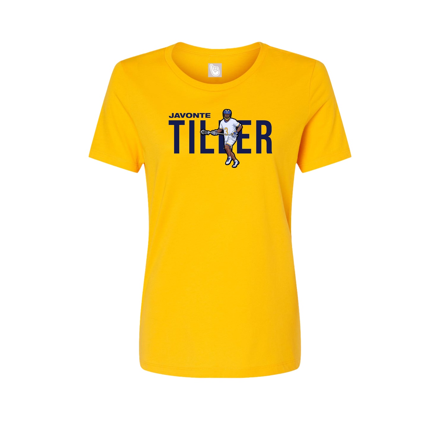 Fitted Women's Tee — Player Name in Gold