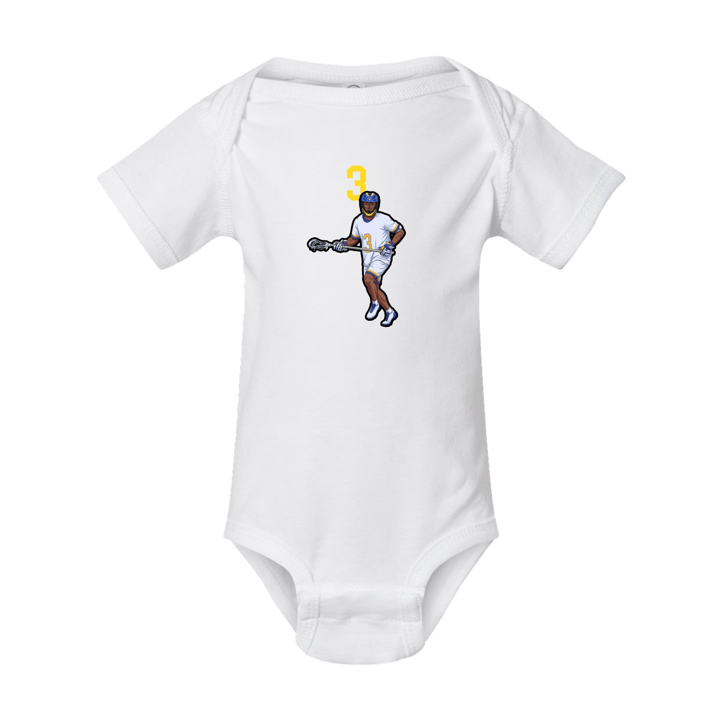 Baby Onesie — Number Top in White