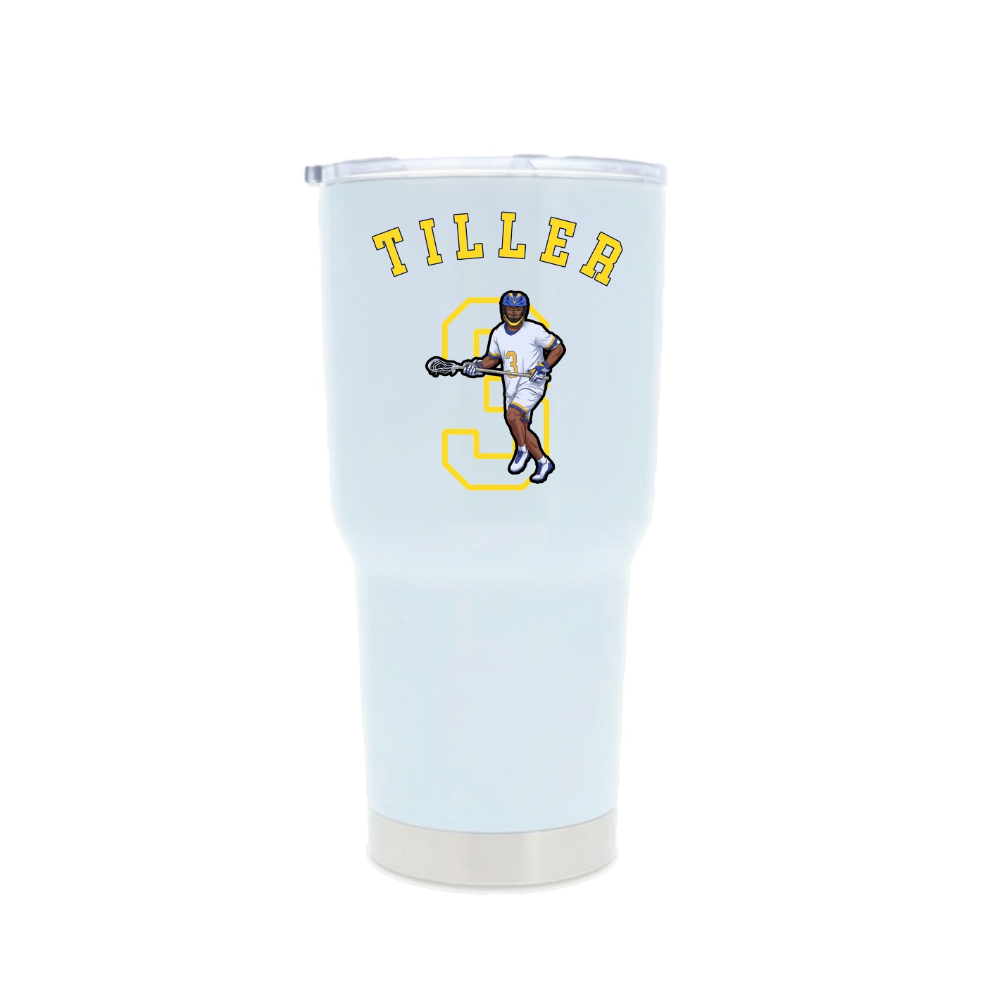 30oz Stainless Steel Tumbler — Shirsey Arch in White