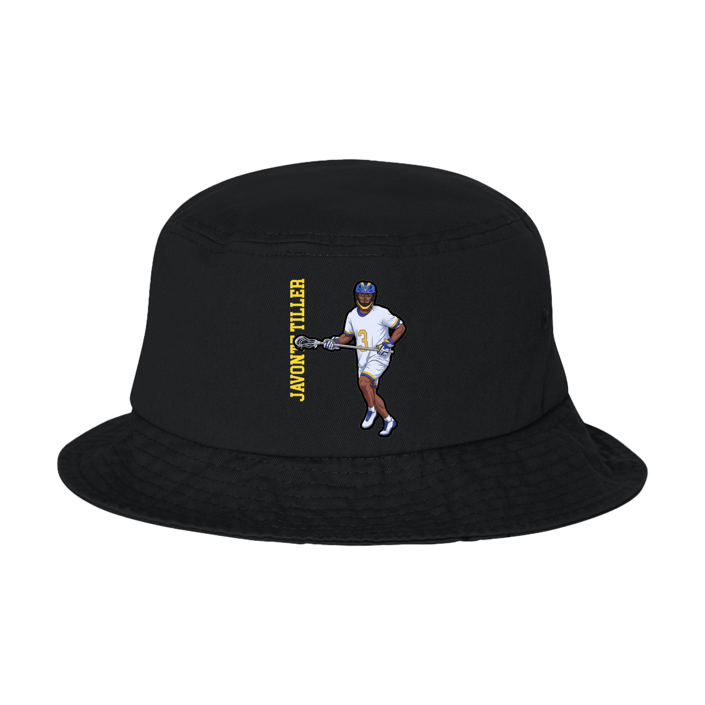 Bucket Cap — Name Vertical in Black