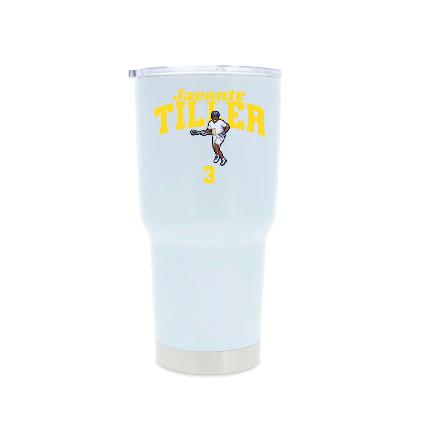 30oz Stainless Steel Tumbler — Signature Arch in White