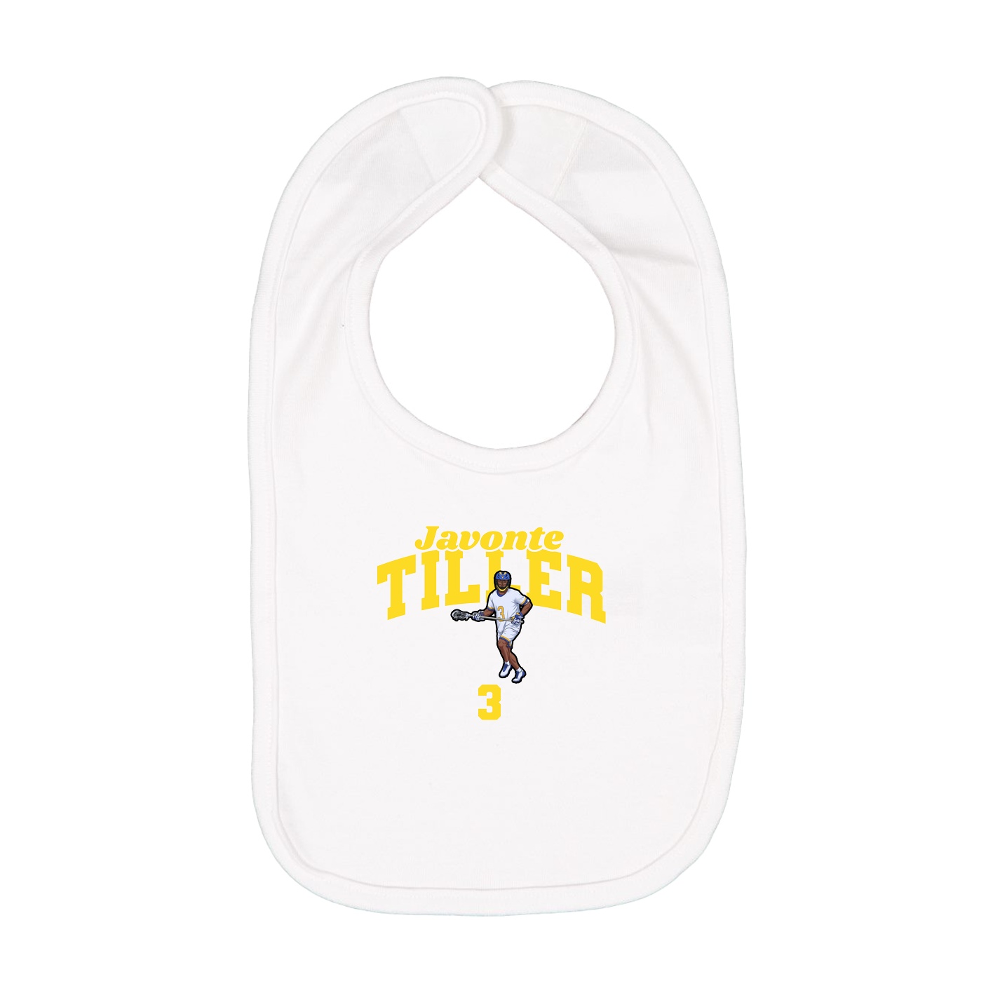 Infant Bib — Signature Arch in White