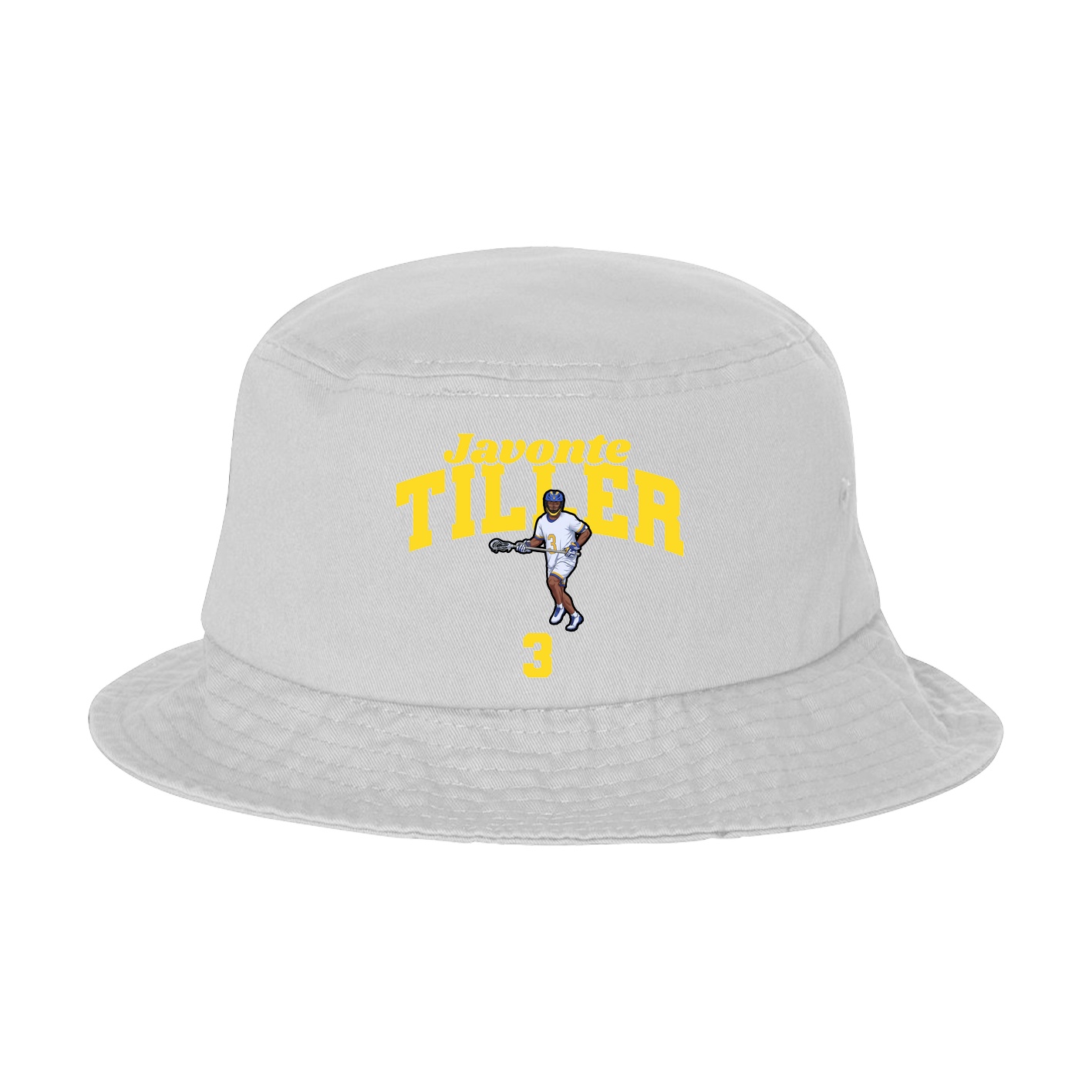 Bucket Cap — Signature Arch in White
