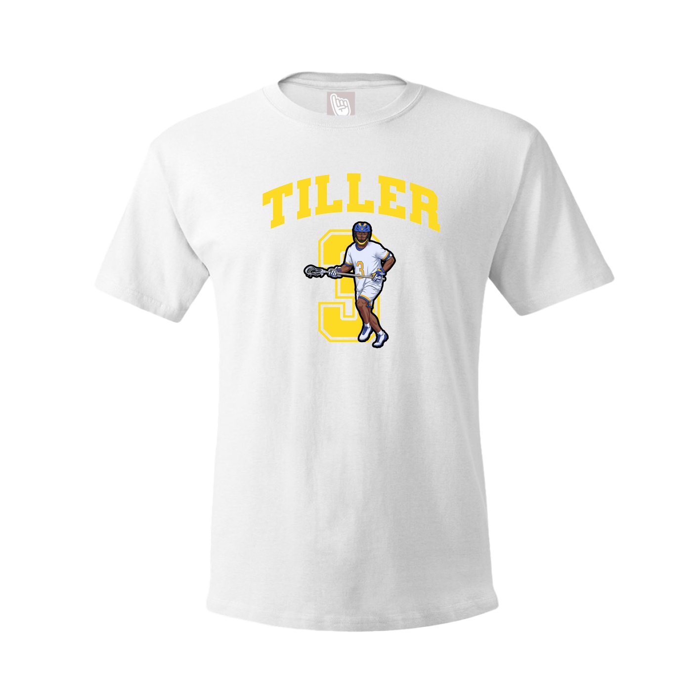 Youth Tee — Number in White