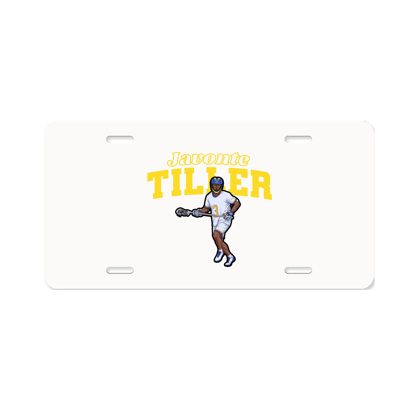License Plate — Name Arch in Classic