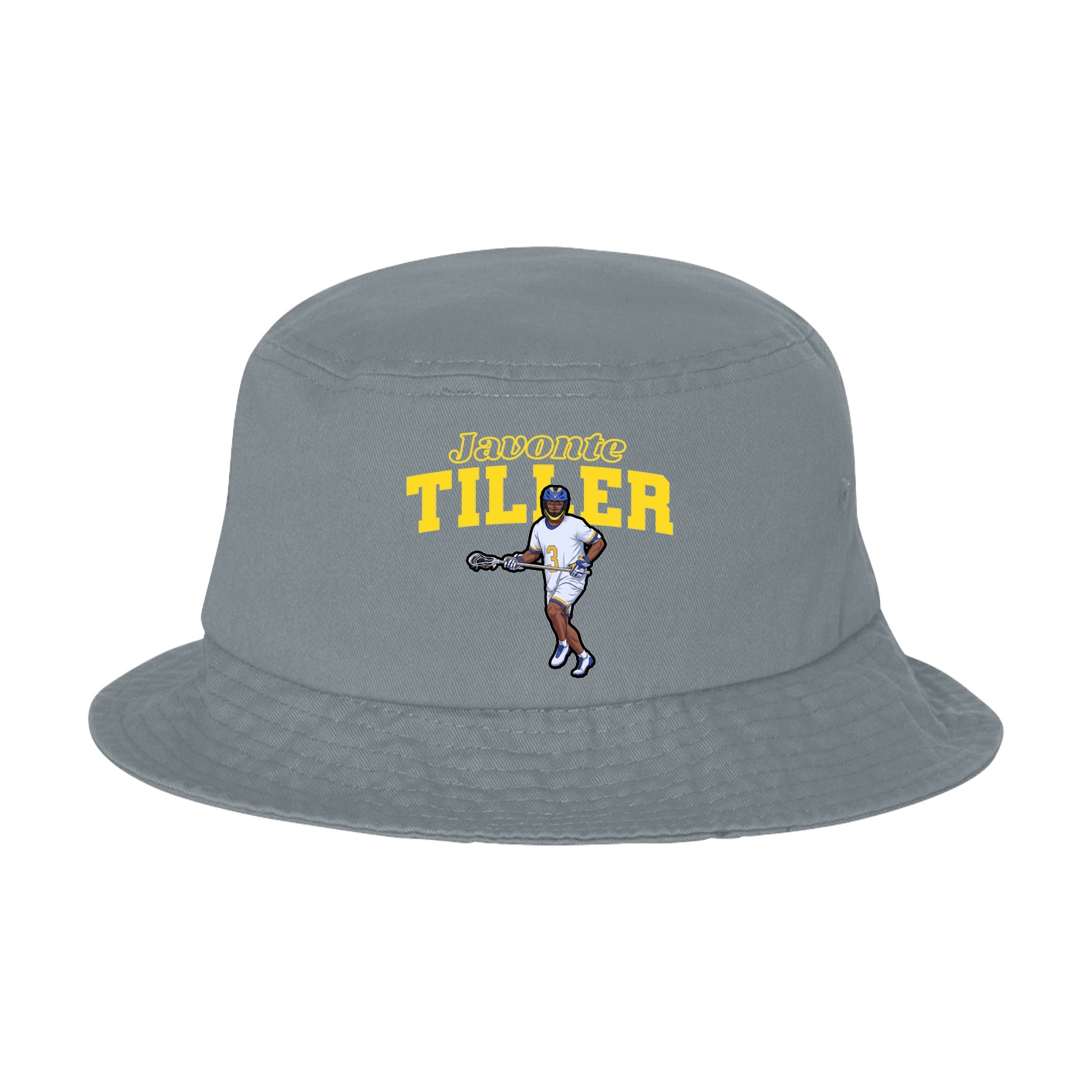 Bucket Cap — Name Arch in Grey