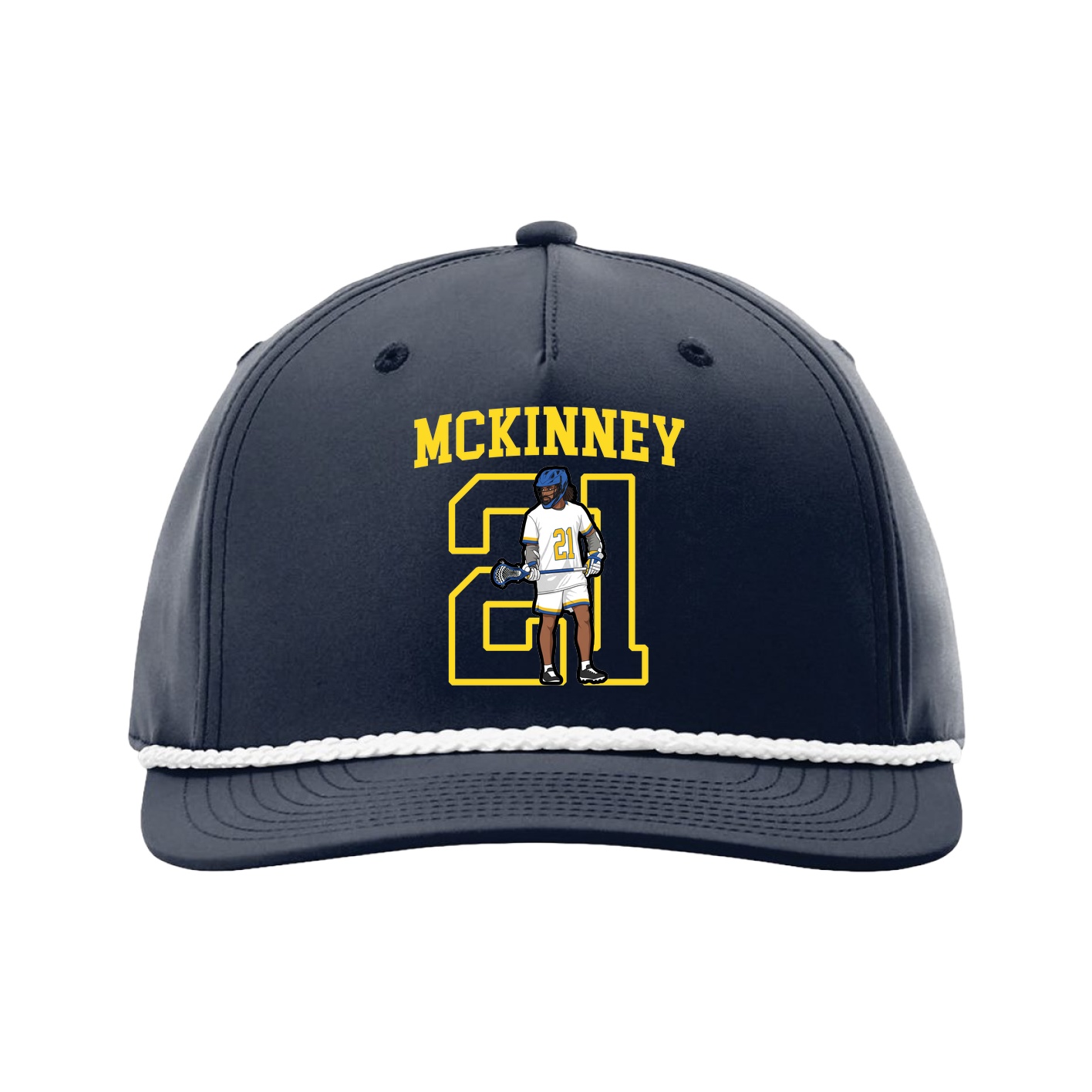 Five-Panel Classic Rope Cap — Shirsey in Navy