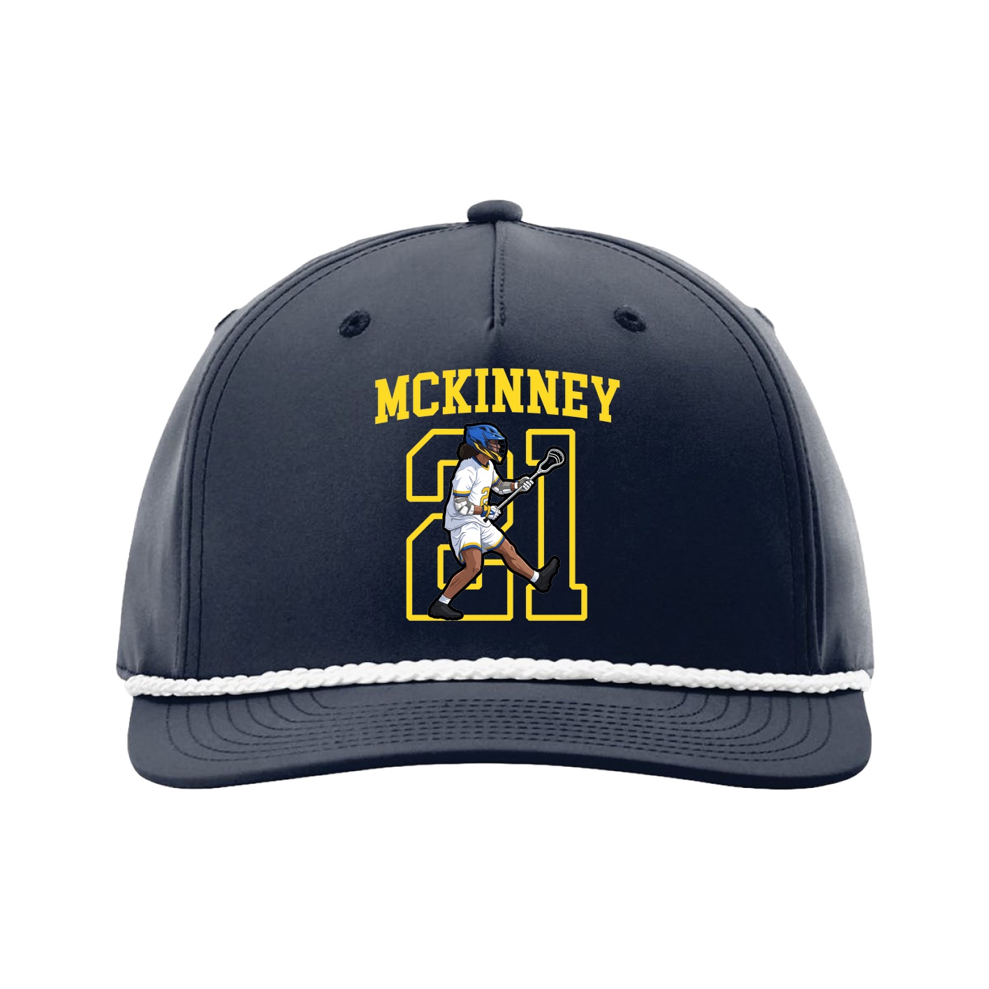 Five-Panel Classic Rope Cap — Shirsey in Navy