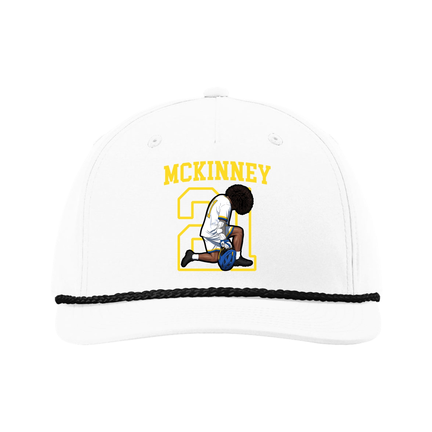 Five-Panel Classic Rope Cap — Shirsey in White