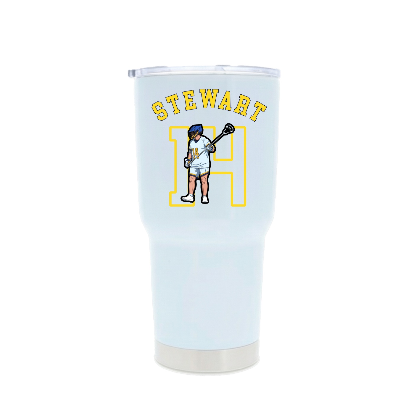 30oz Stainless Steel Tumbler — Shirsey Arch in White
