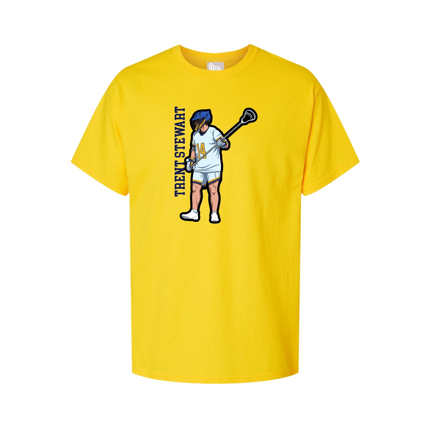 Youth Tee — Name Vertical in Gold