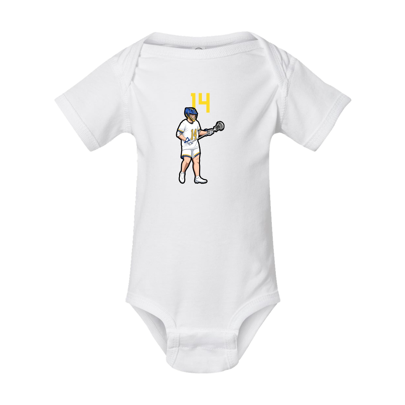 Baby Onesie — Number Top in White