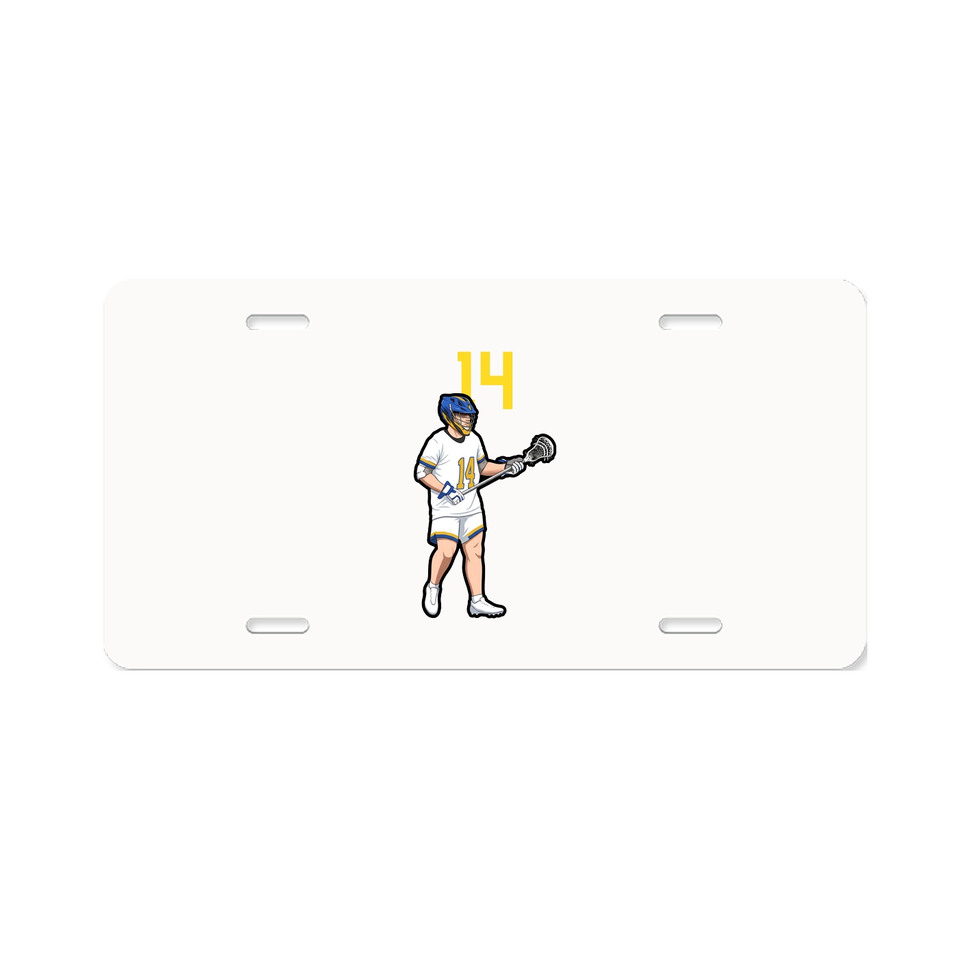 License Plate — Number Top in Classic