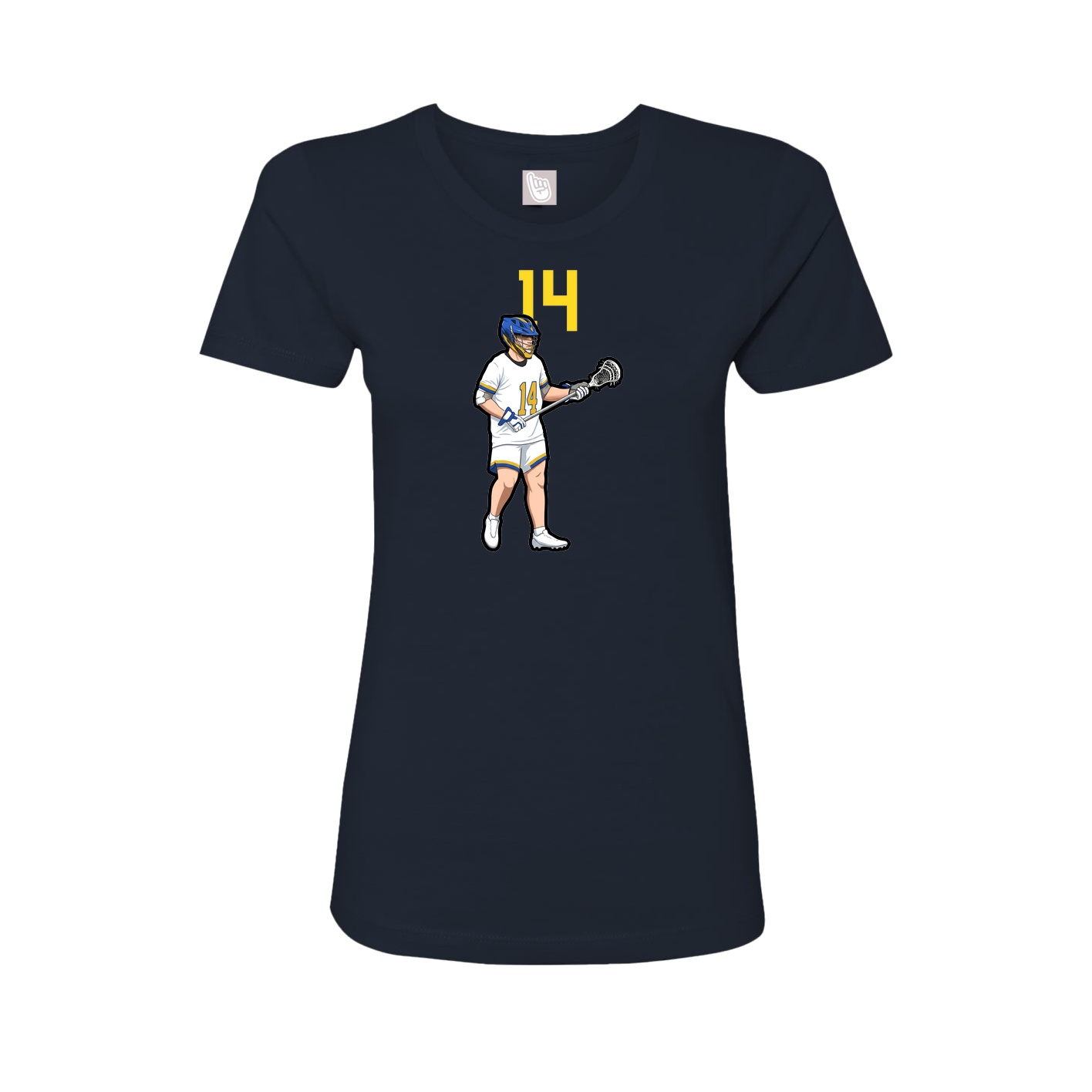 Womens Tee — Number Top in Navy