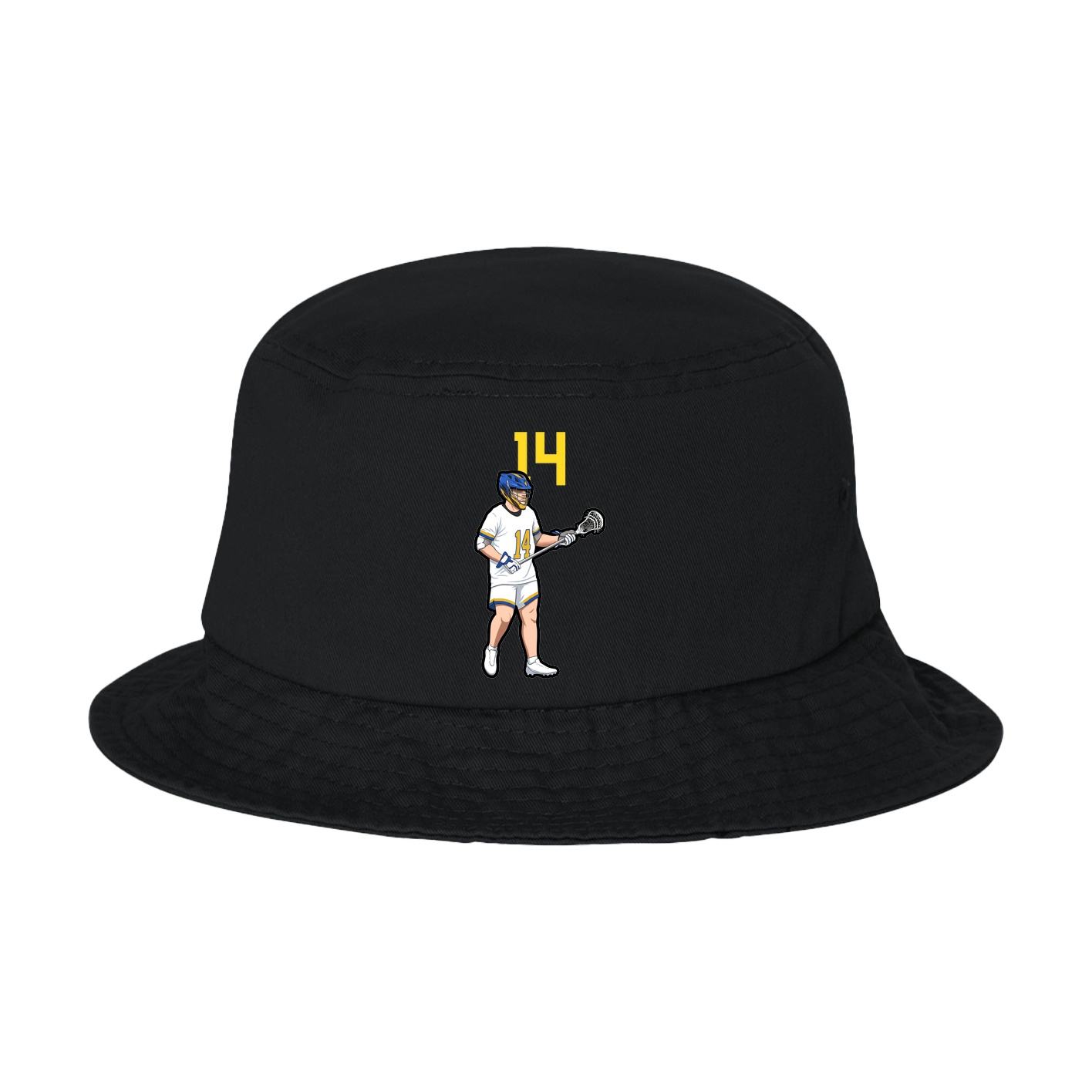 Bucket Cap — Number Top in Black
