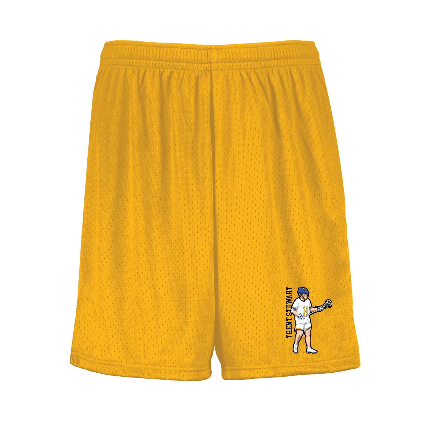 Shorts — Name Vertical in Gold