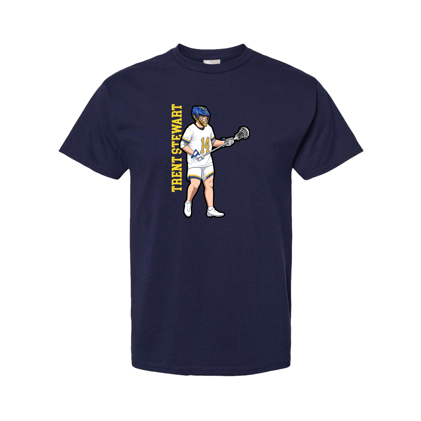 Youth Tee — Name Vertical in Navy