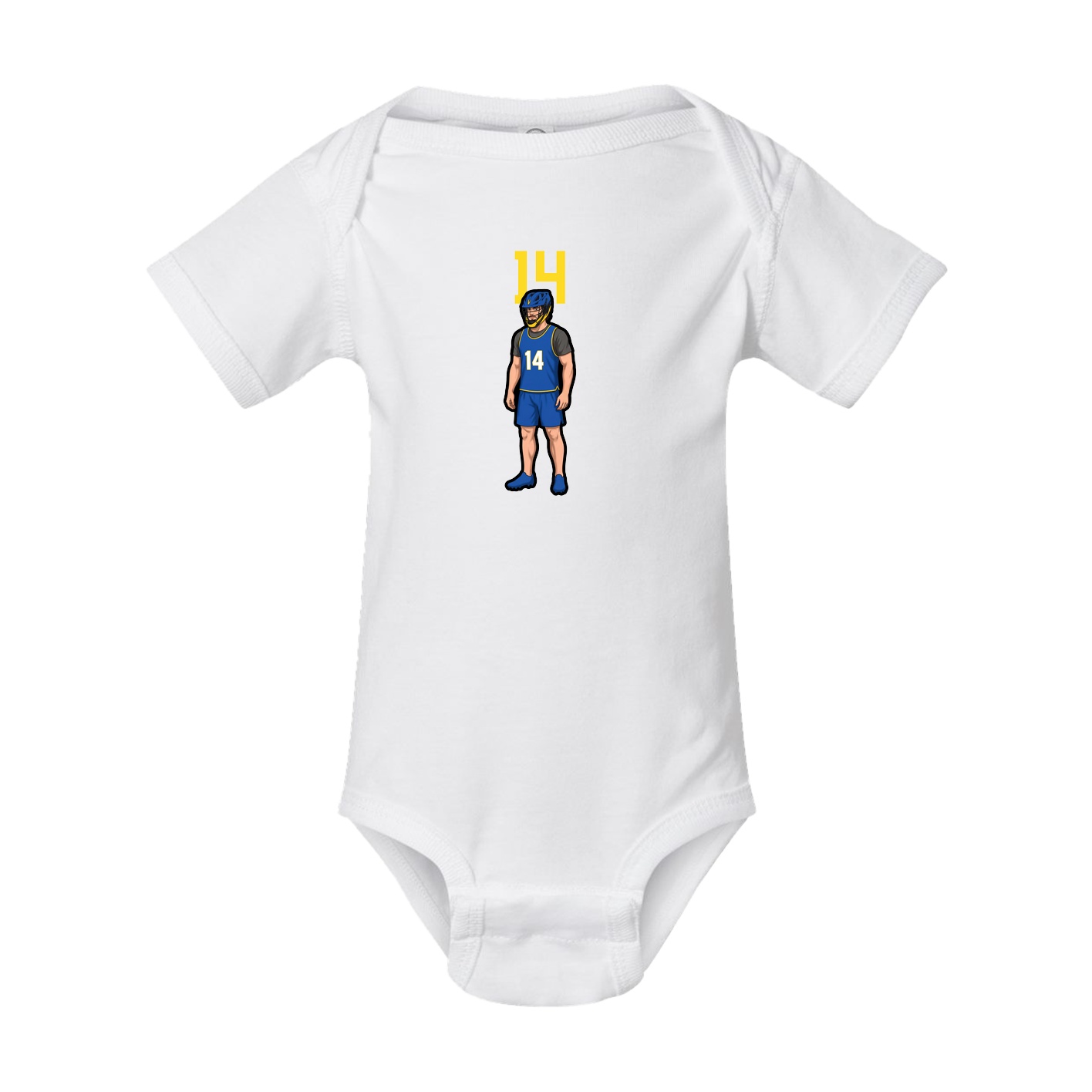 Baby Onesie — Number Top in White