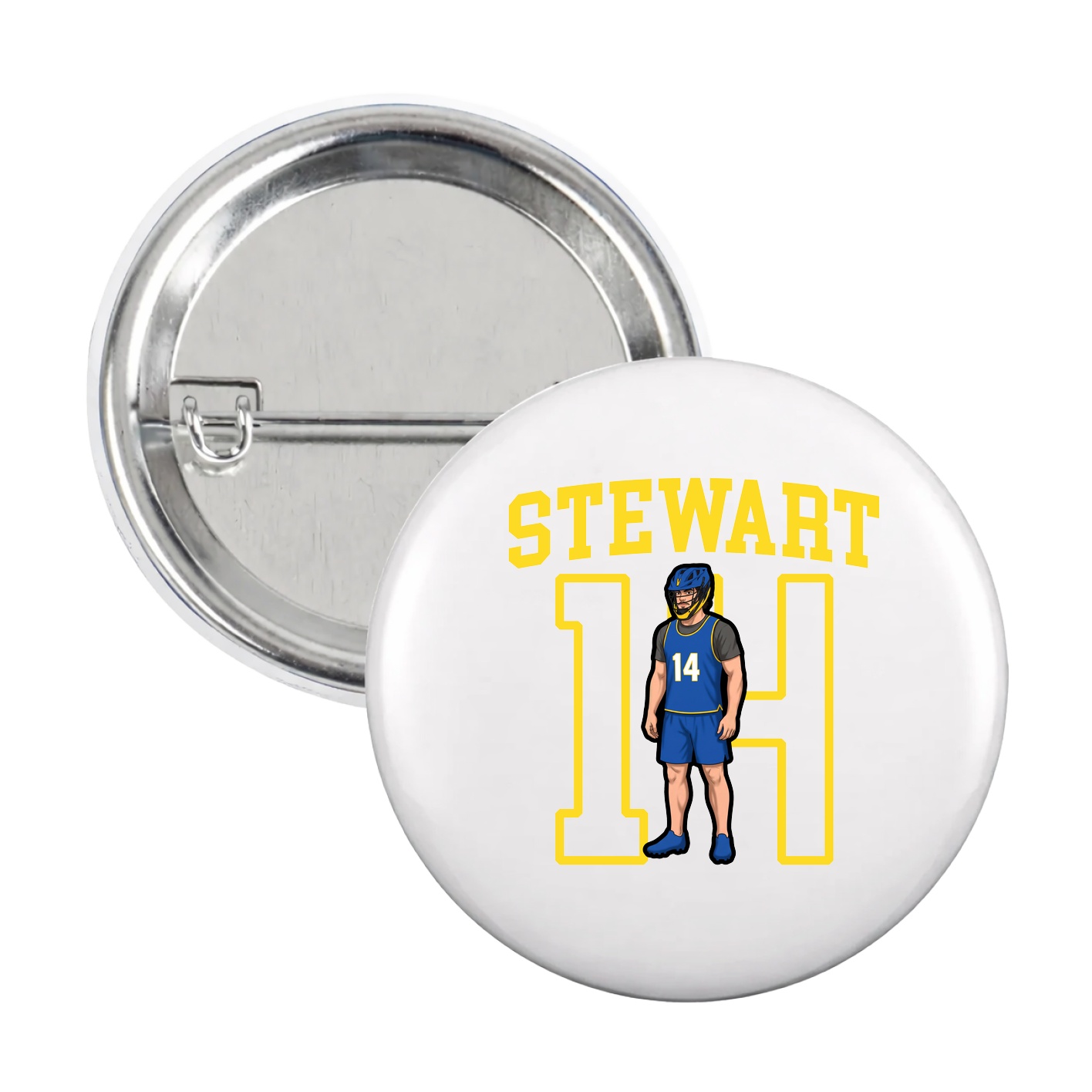 Game Day Button — Shirsey in White