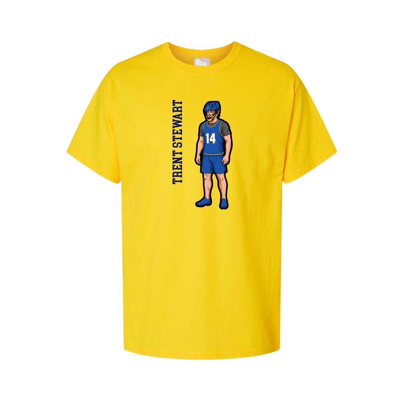 Tee — Name Vertical in Gold