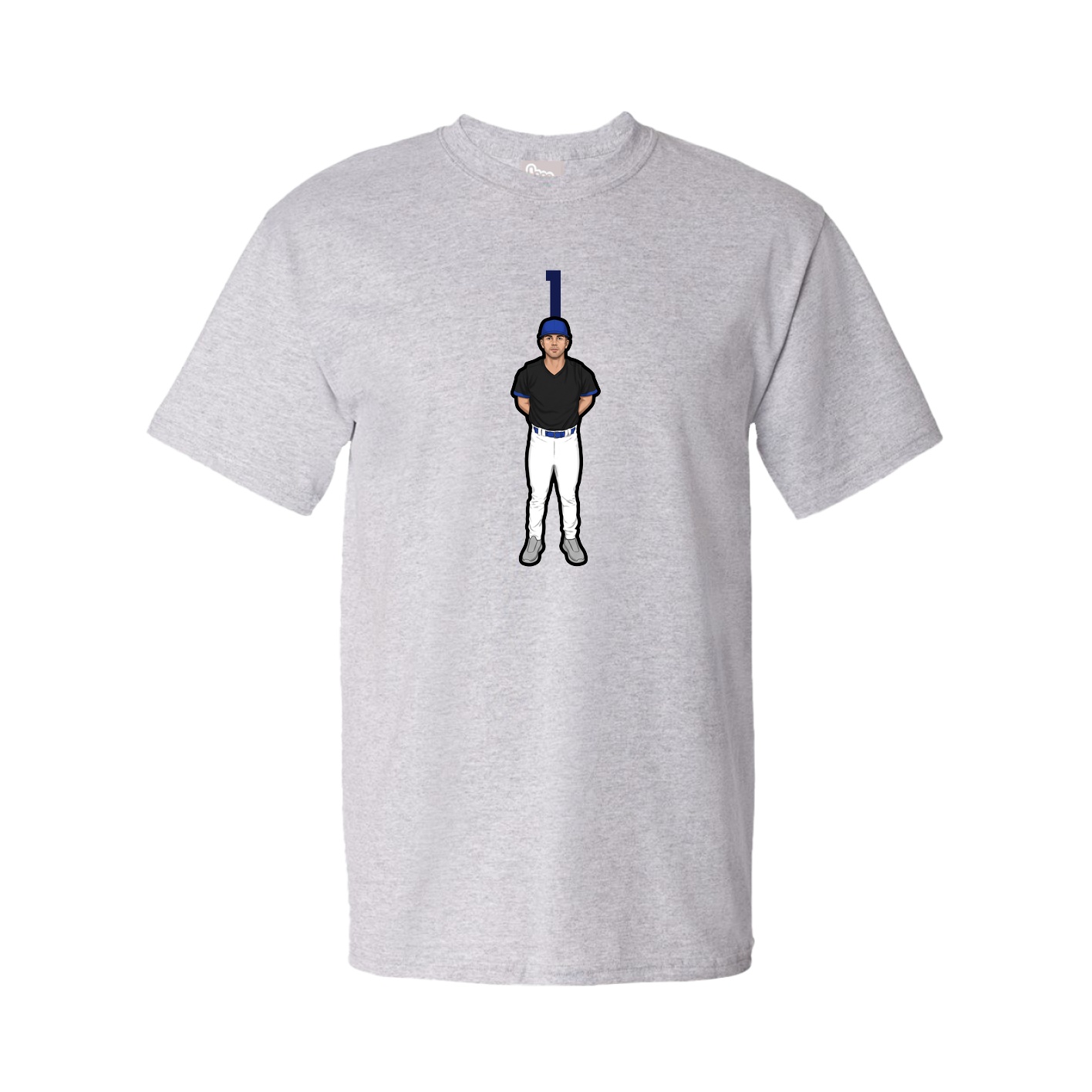 Youth Tee — Number Top in Grey
