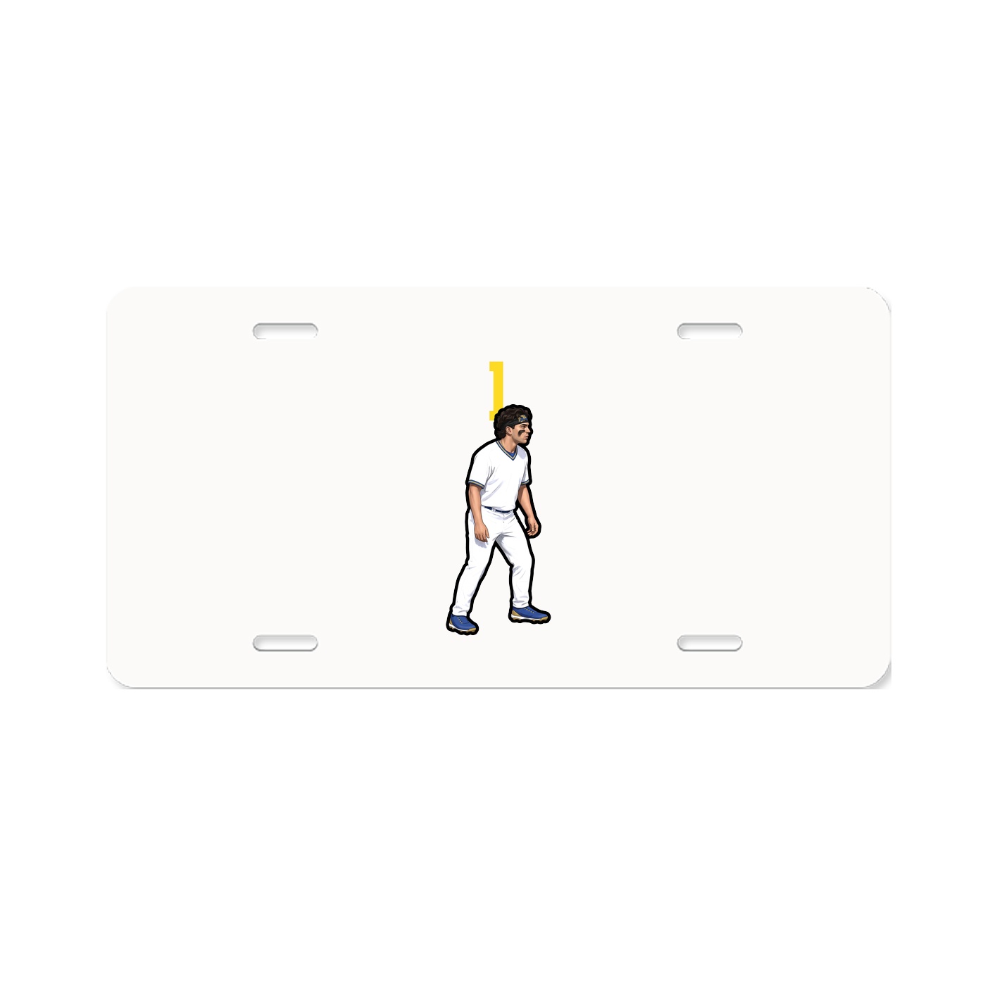License Plate — Number Top in Classic