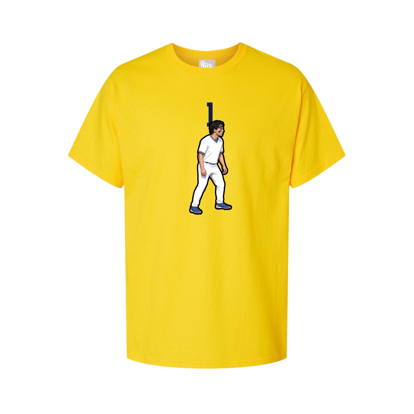 Youth Tee — Number Top in Gold
