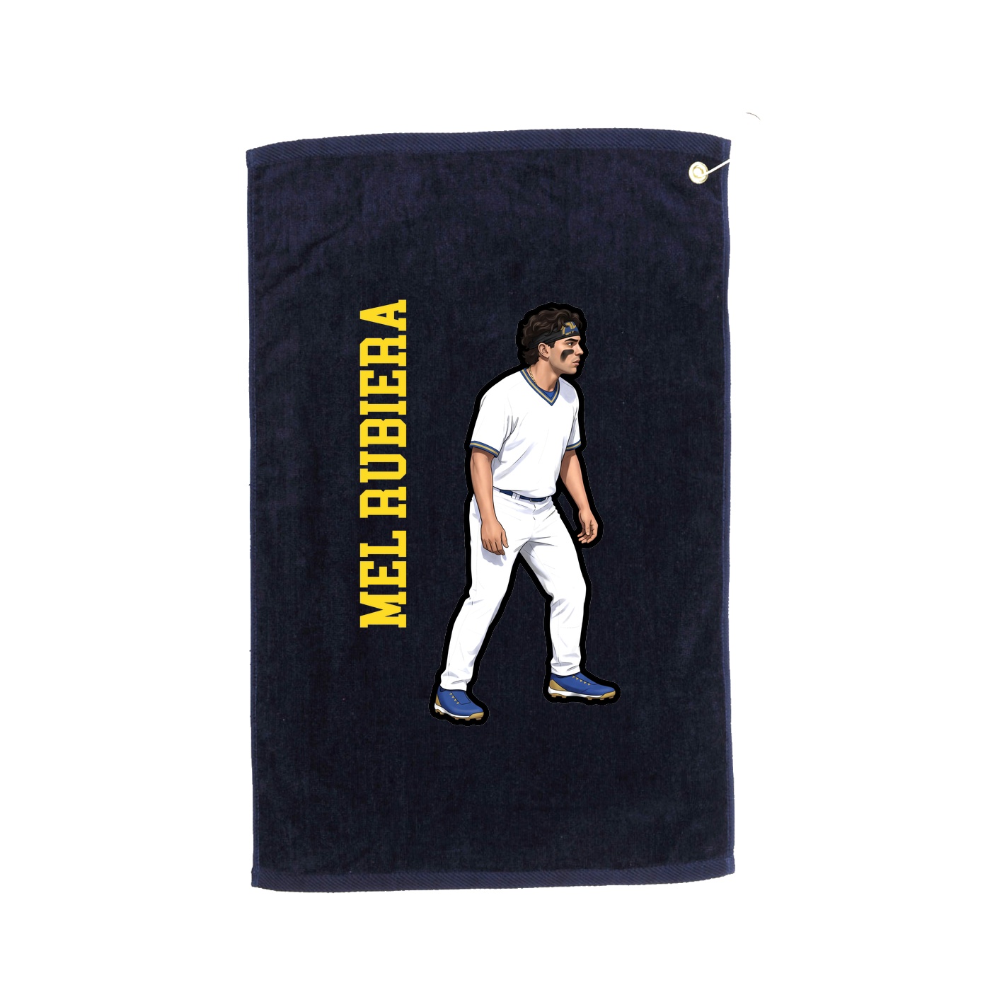 Golf Towel — Name Vertical in Navy