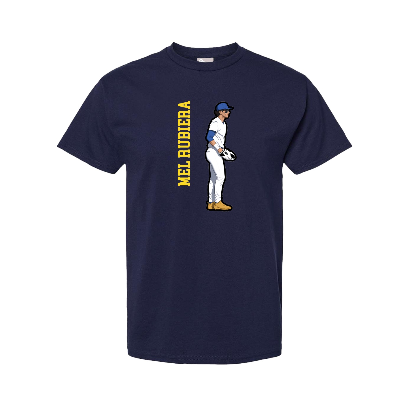 Youth Tee — Name Vertical in Navy