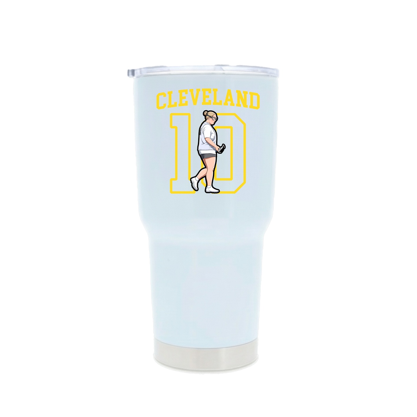30oz Stainless Steel Tumbler — Shirsey in White