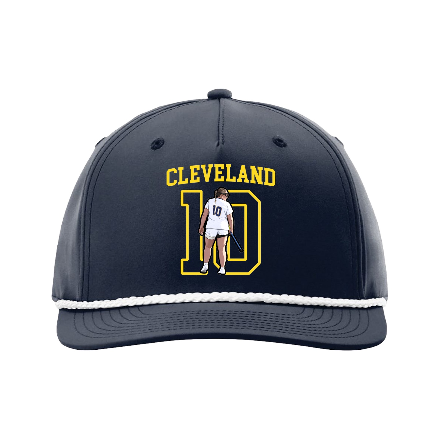 Five-Panel Classic Rope Cap — Shirsey in Navy