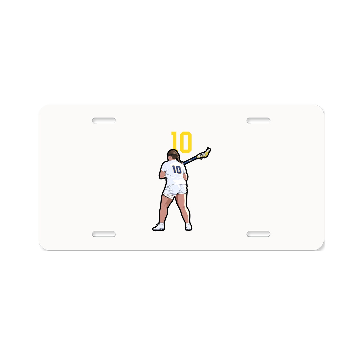 License Plate — Number Top in Classic
