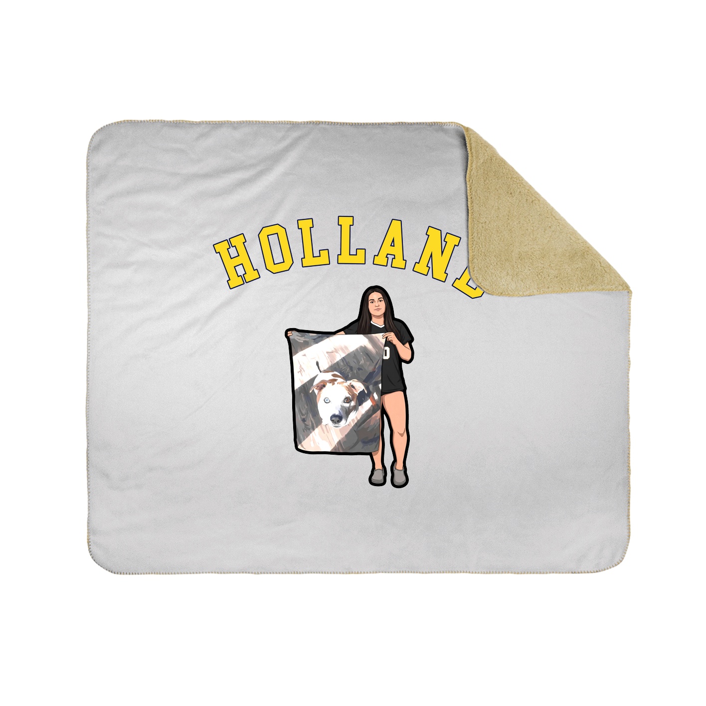 Throw Blanket — Shirsey Arch in White
