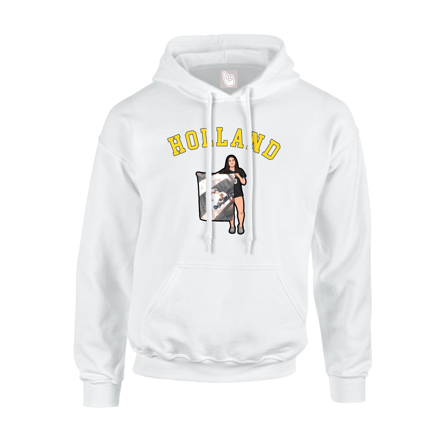 Youth Hoodie — Shirsey Arch in White