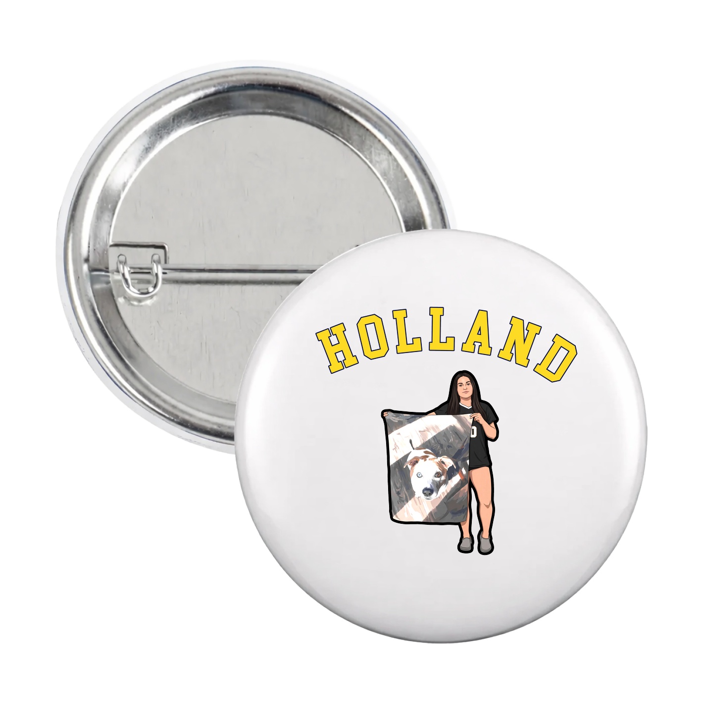 Game Day Button — Shirsey Arch in White