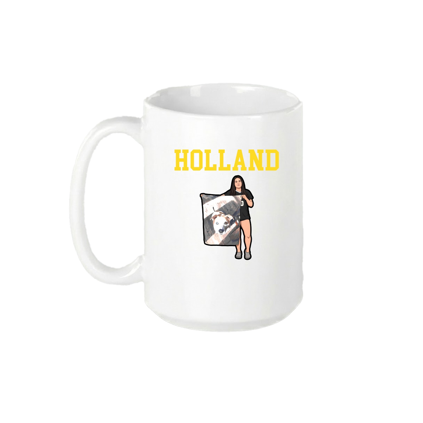 15oz Coffee Mug — Shirsey in White