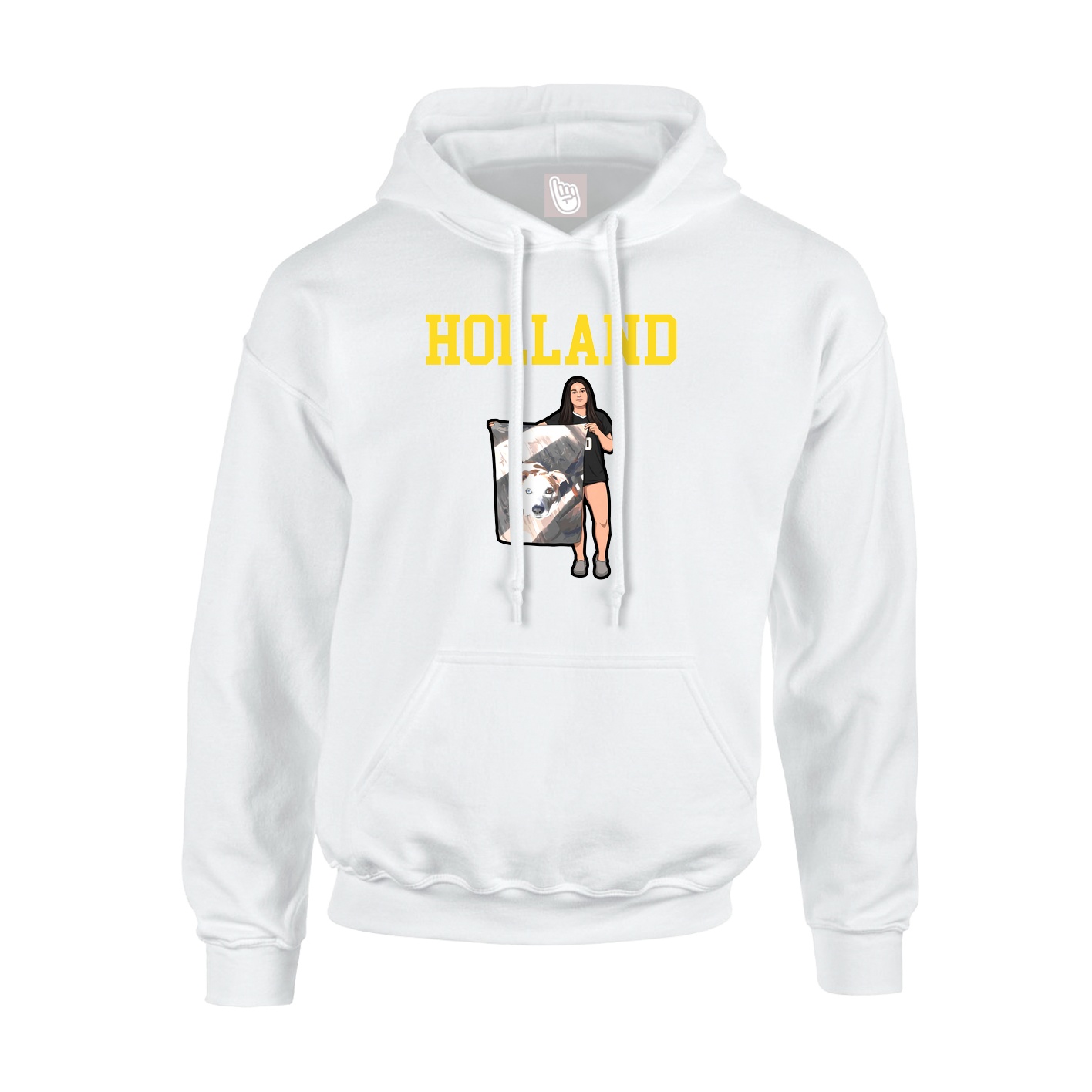 Hoodie — Shirsey in White