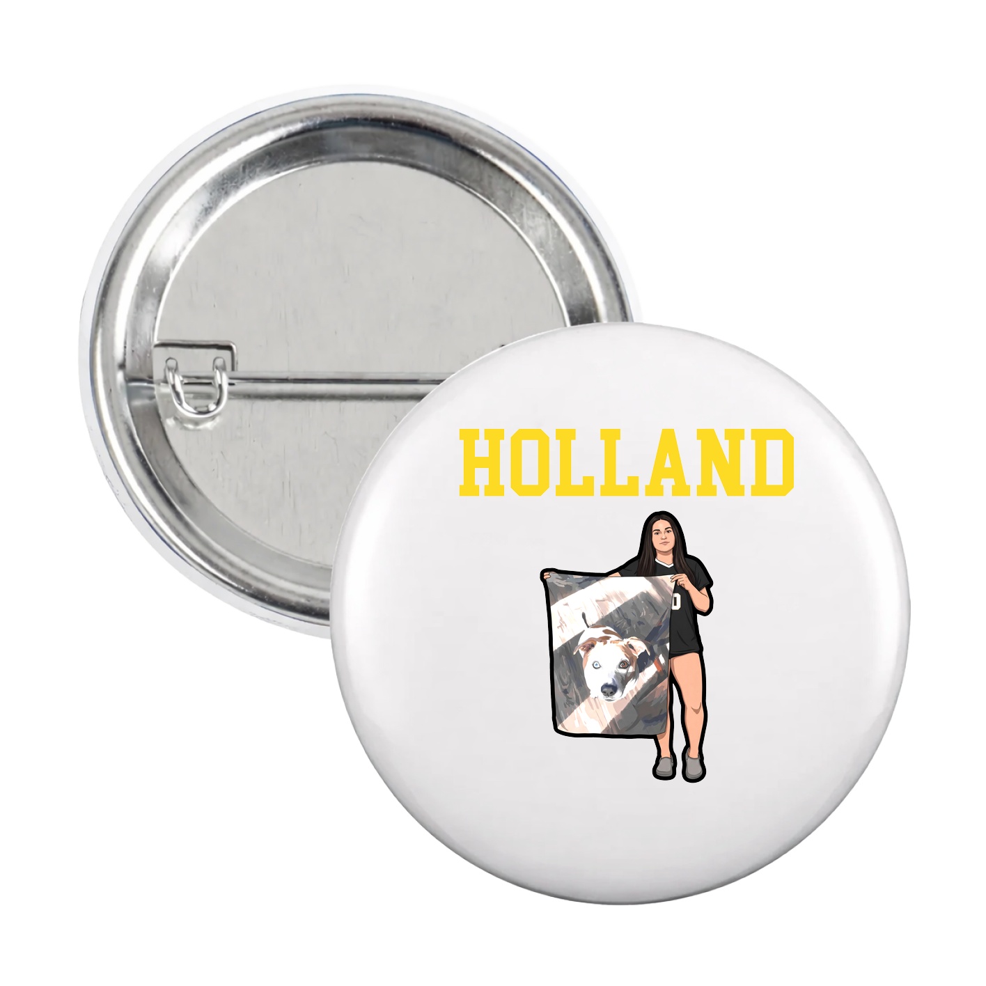 Game Day Button — Shirsey in White