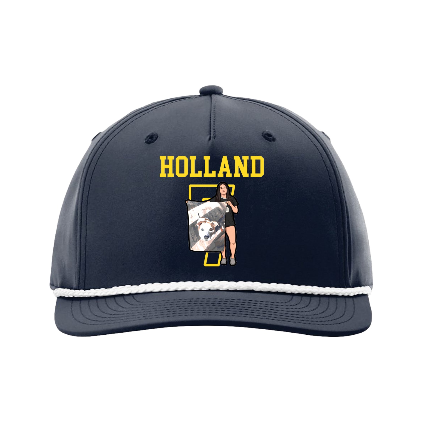 Five-Panel Classic Rope Cap — Shirsey in Navy
