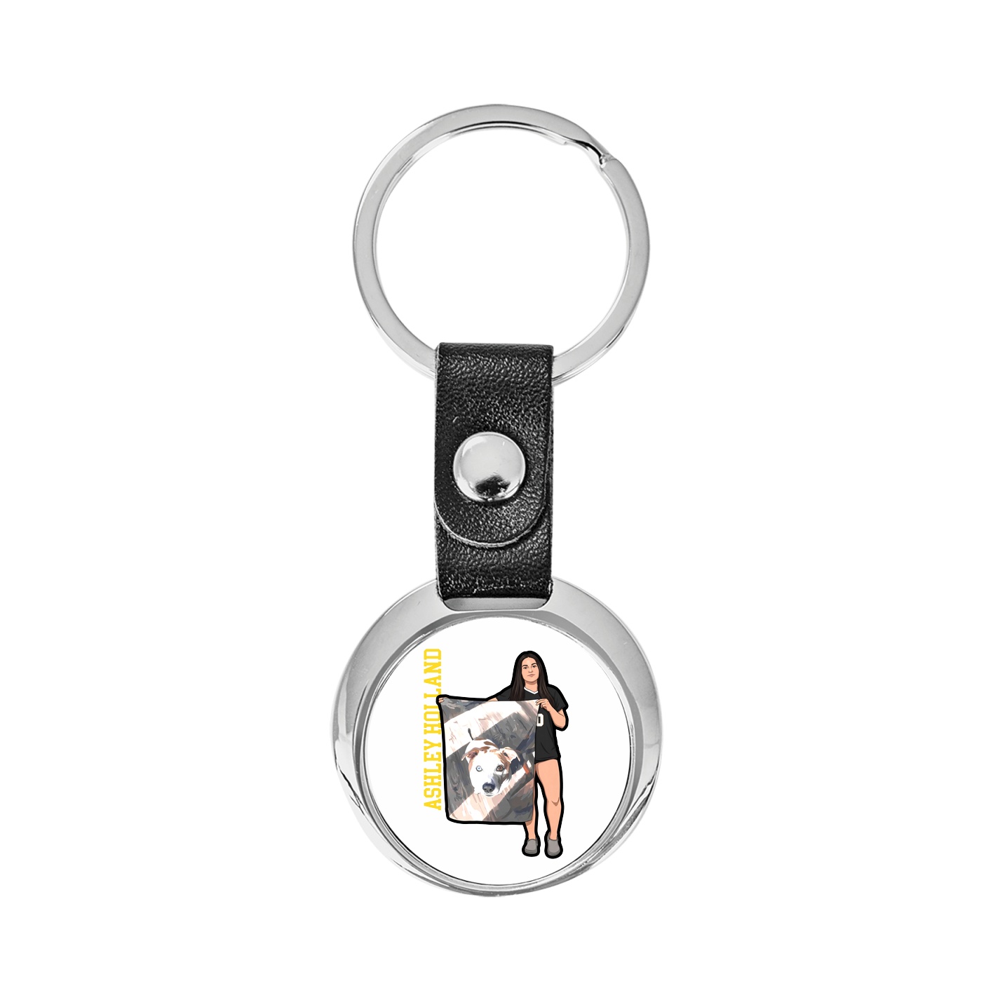 Key Chain — Name Vertical in Classic