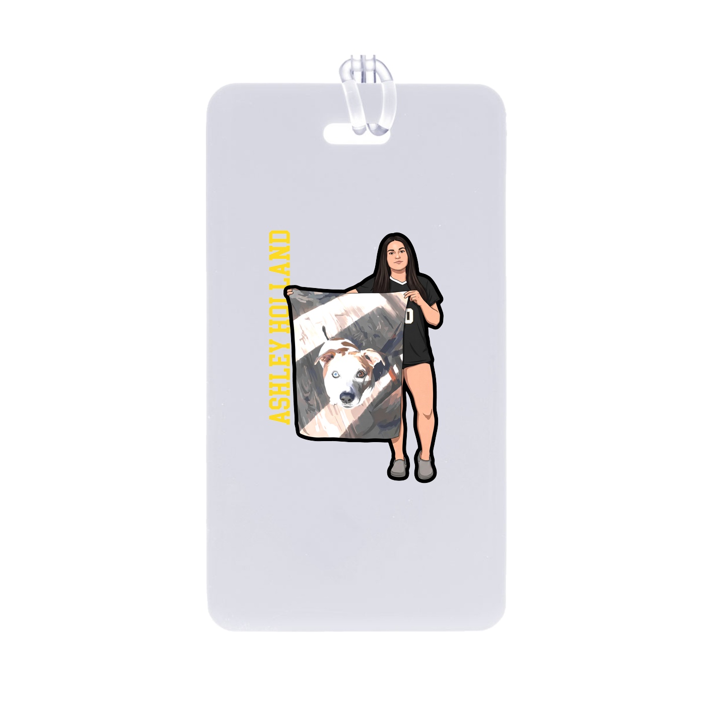 Bag Tag — Name Vertical in Classic