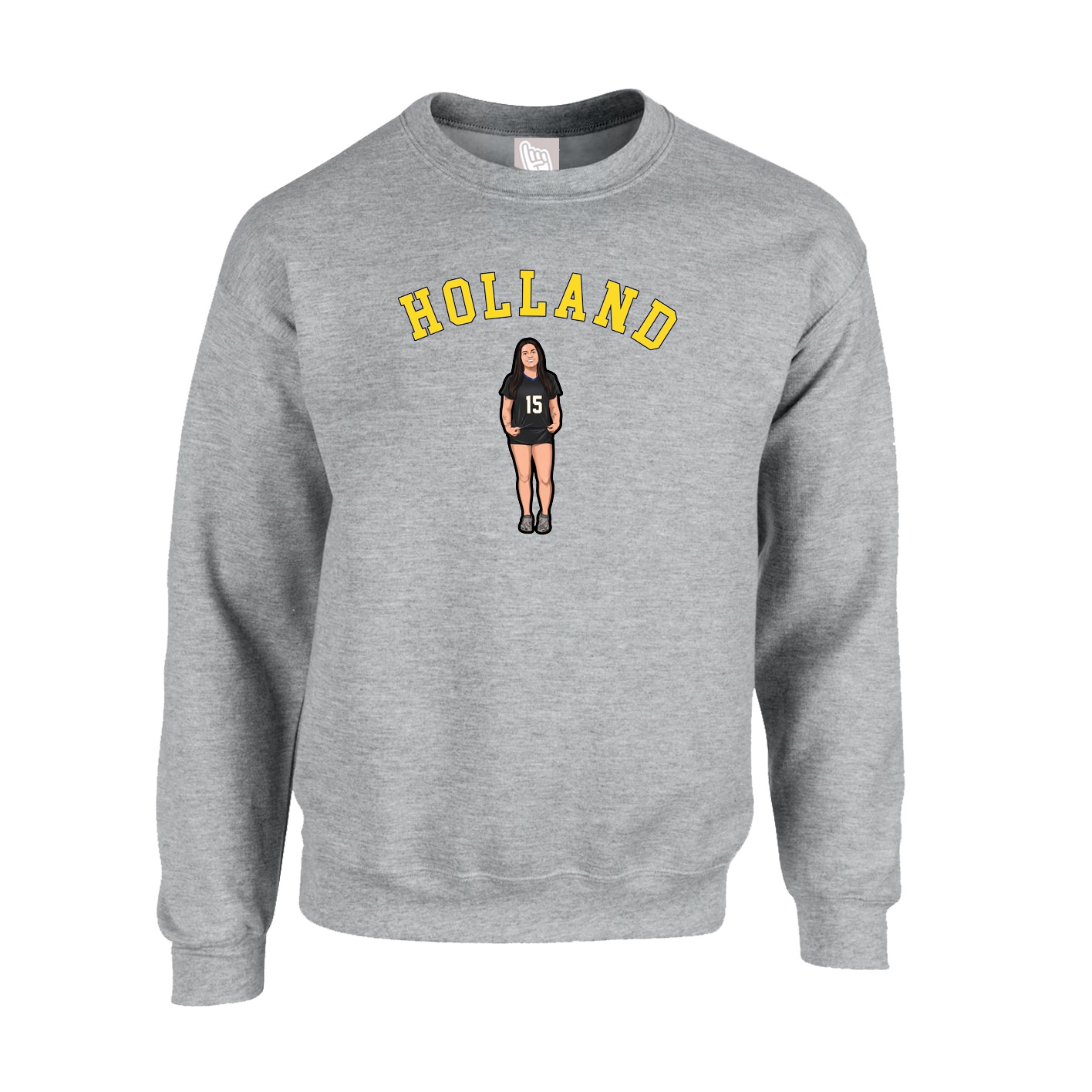 Fleece Crew — Shirsey Arch in Grey