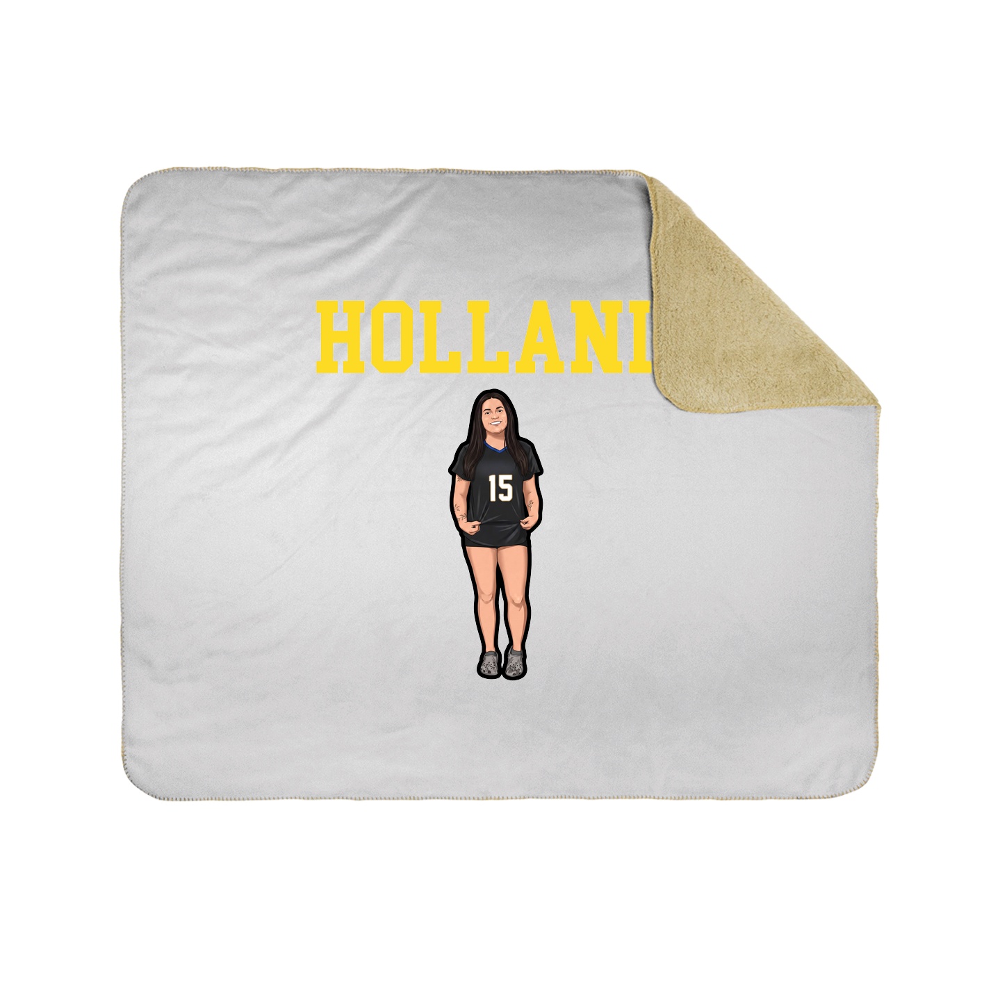 Throw Blanket — Shirsey in White