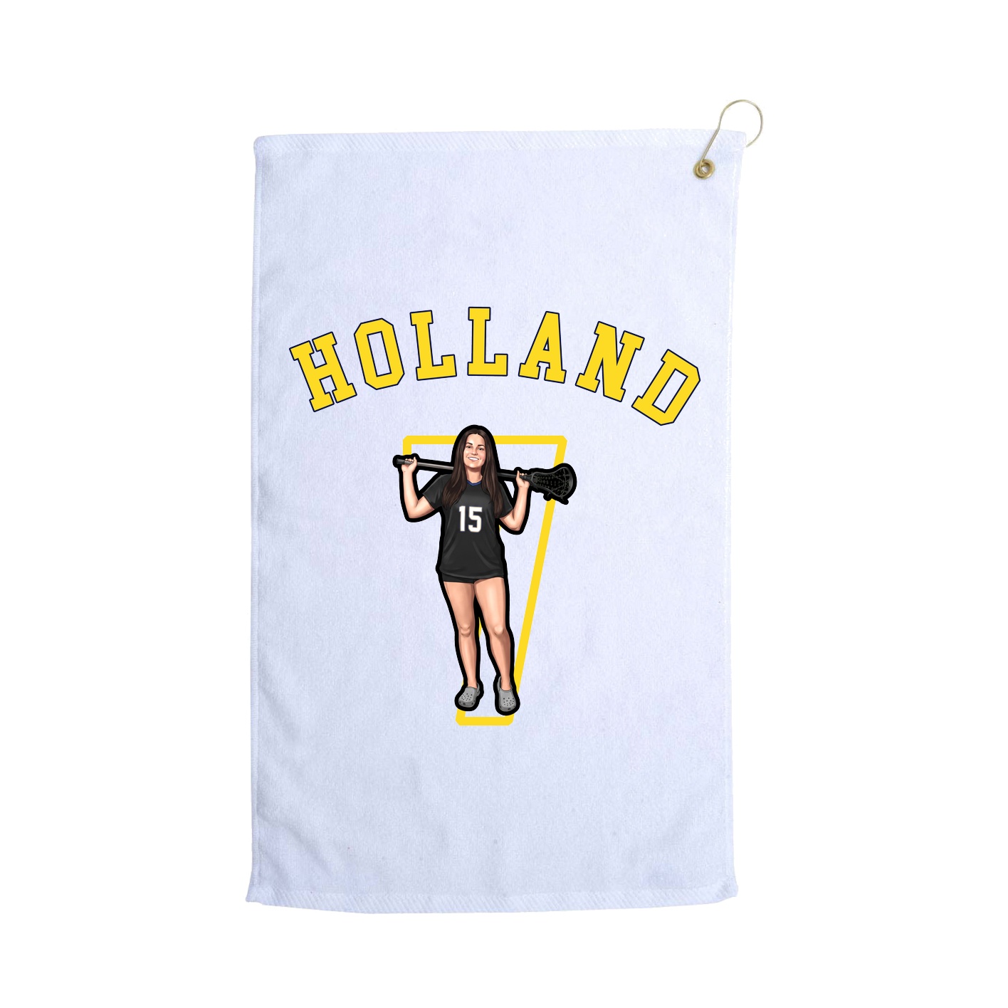 Golf Towel — Shirsey Arch in White