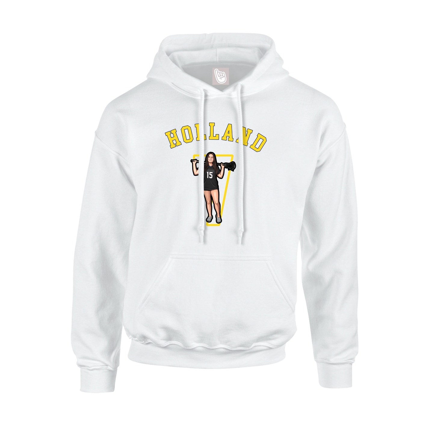 Youth Hoodie — Shirsey Arch in White