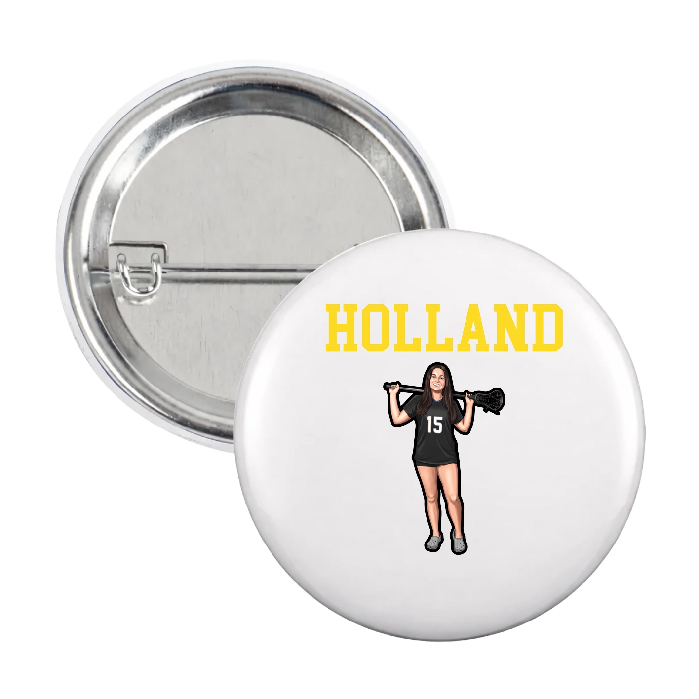 Game Day Button — Shirsey in White